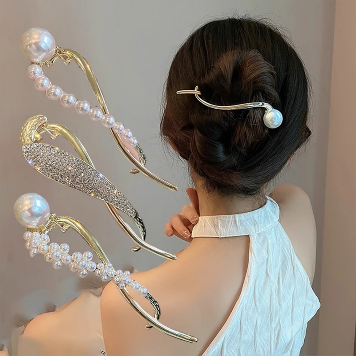 Elegante Glitzer-Perlen-Haarsp – The Korean Lifestyle Bewertung und Preis